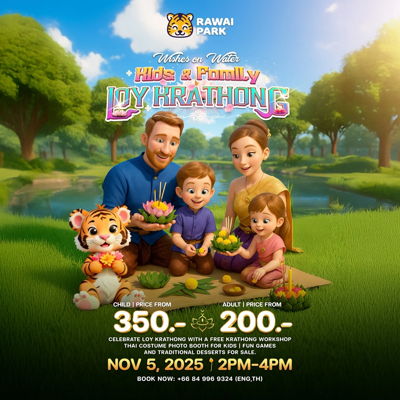 ลอยกระทงสำหรับเด็กและครอบครัว